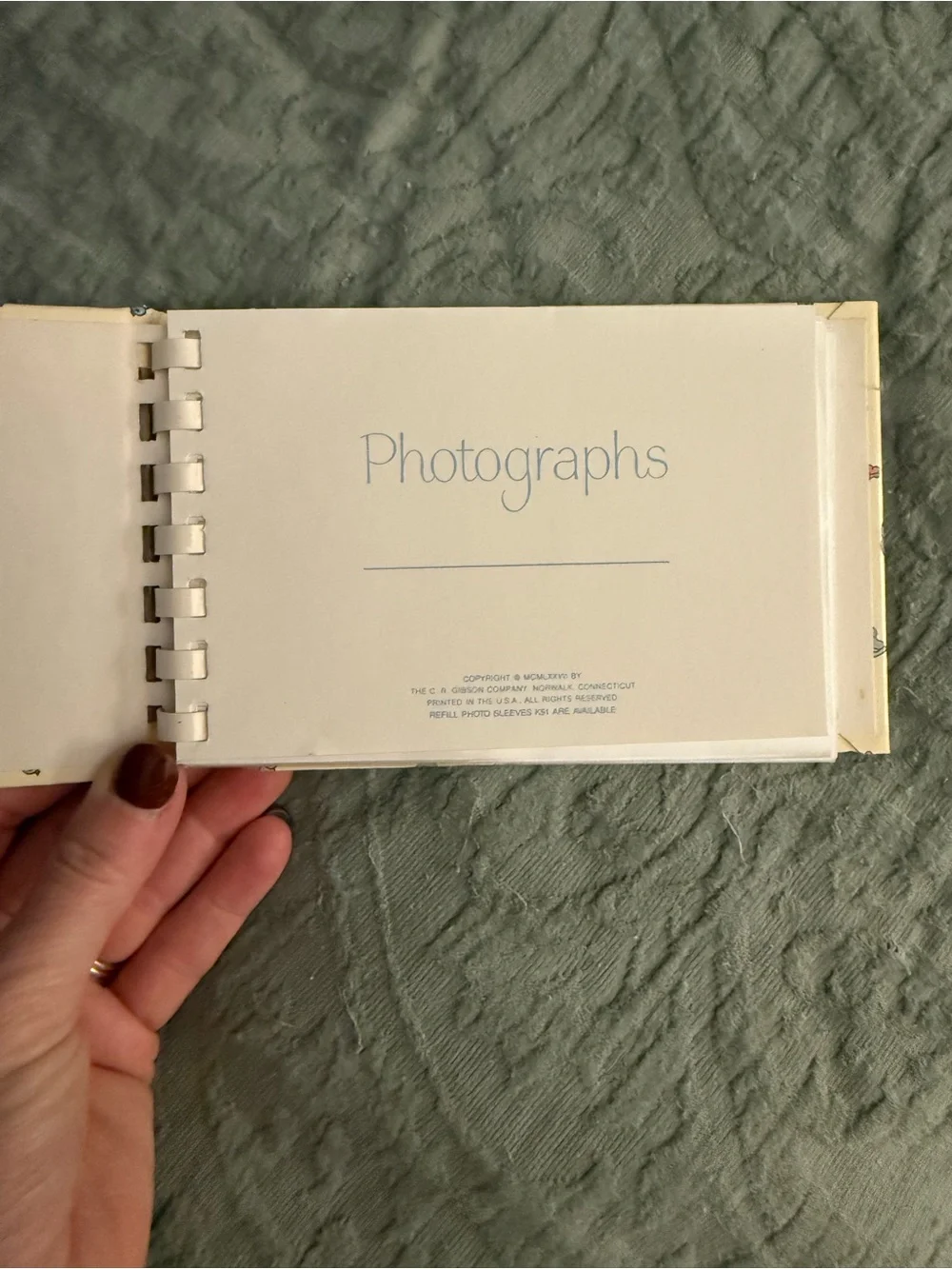 Mom's Little One Baby Memory Book - Cream with Blue and Pink Accents
